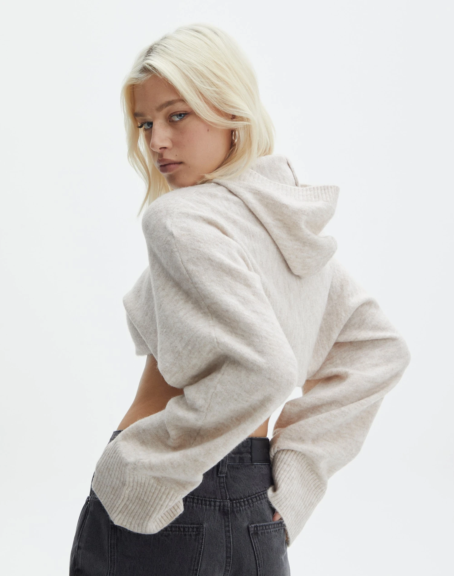 Hooded Cropped Knit 10 Hooded Cropped Knit - Image 8