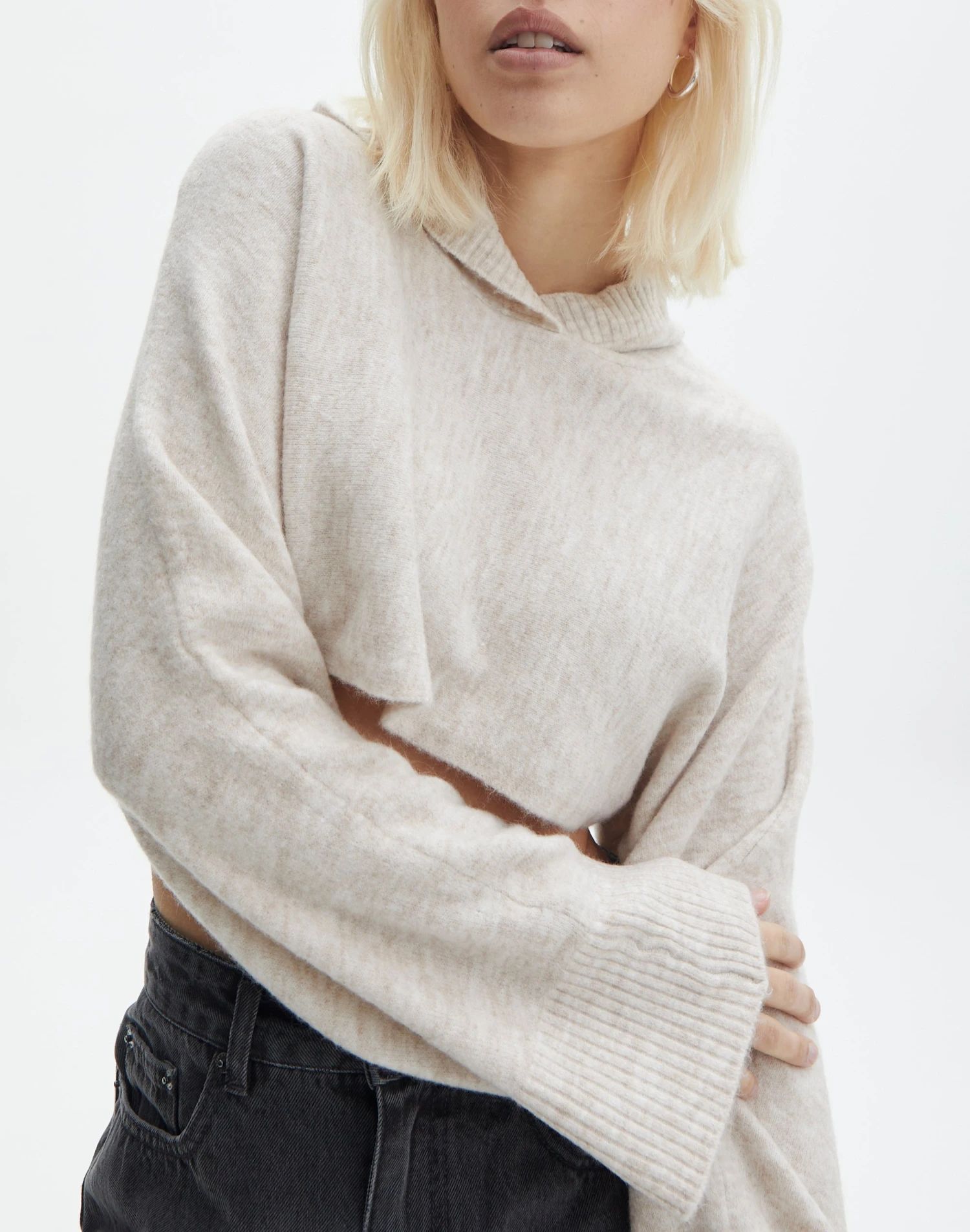 Hooded Cropped Knit 11 Hooded Cropped Knit - Image 9