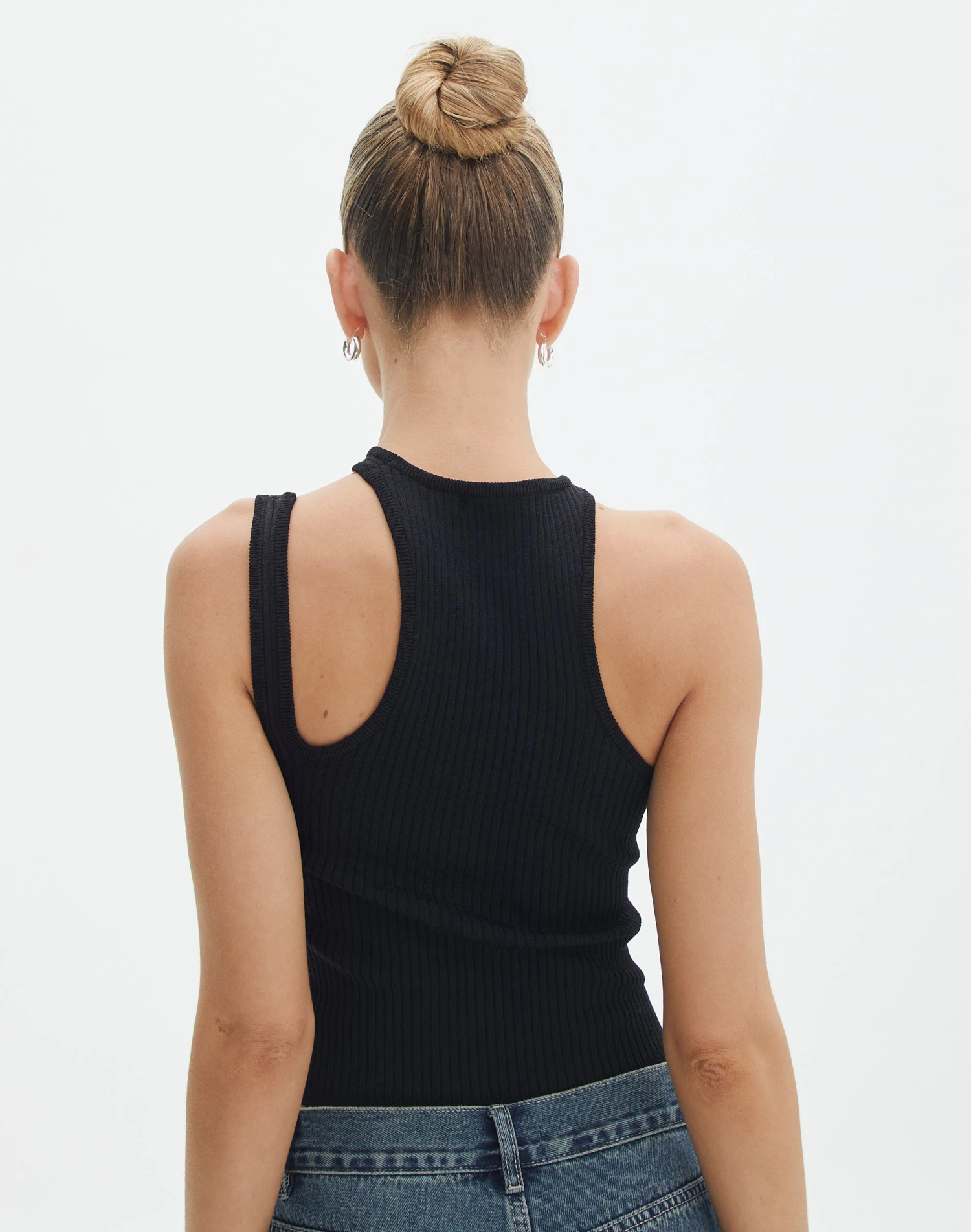 Cut Out Ribbed Tank Top 5 Cut Out Ribbed Tank Top - Image 3