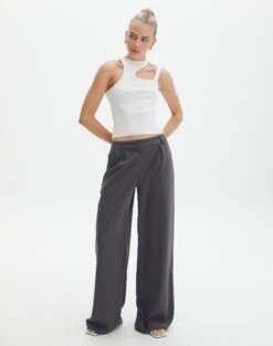 Cut Out Ribbed Tank Top 28 Cut Out Ribbed Tank Top -Everrastyle Shop alutha asym knit top milk full kv143264vn