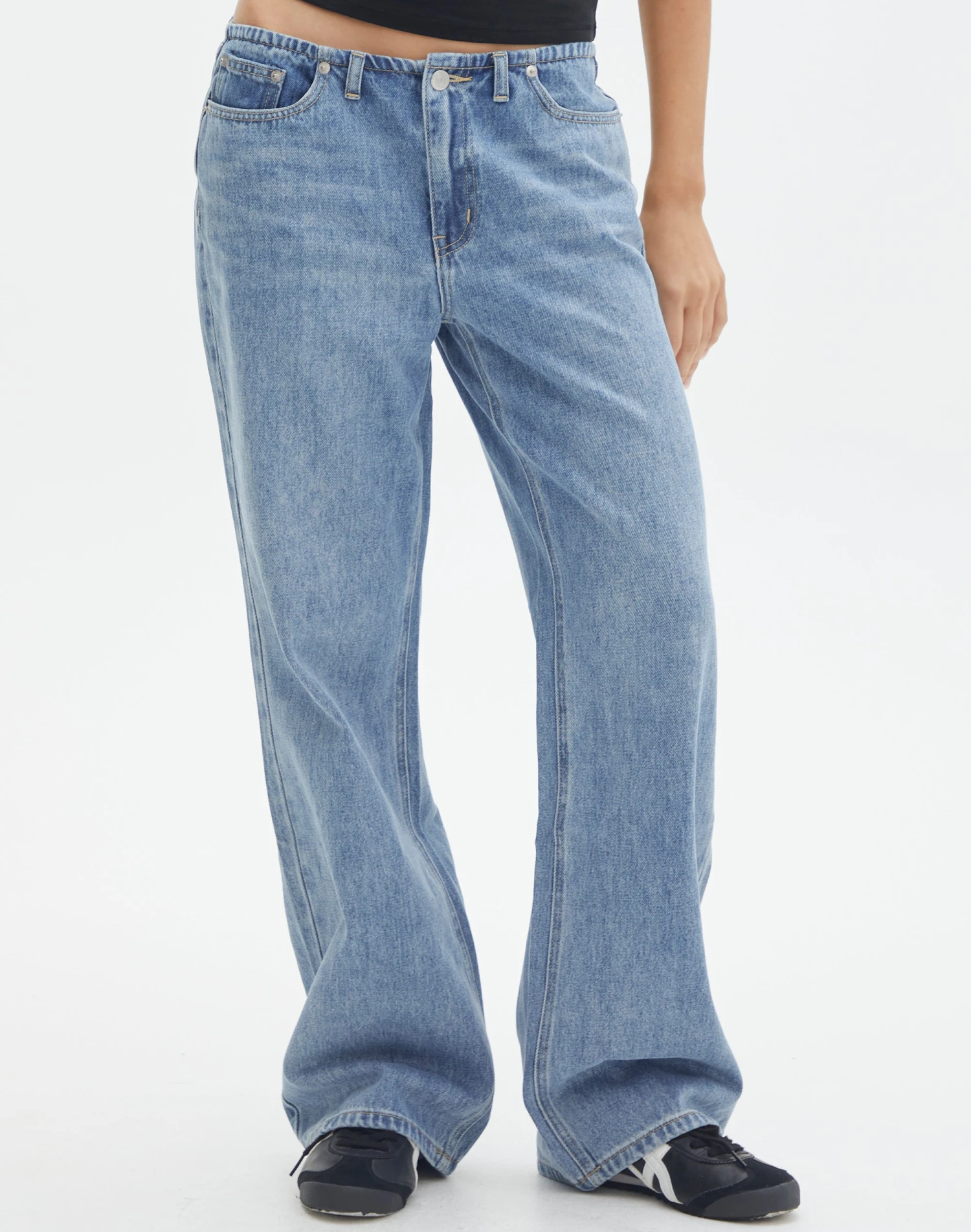 Thin Waistband Straight Leg Jean 4 Thin Waistband Straight Leg Jean - Image 2