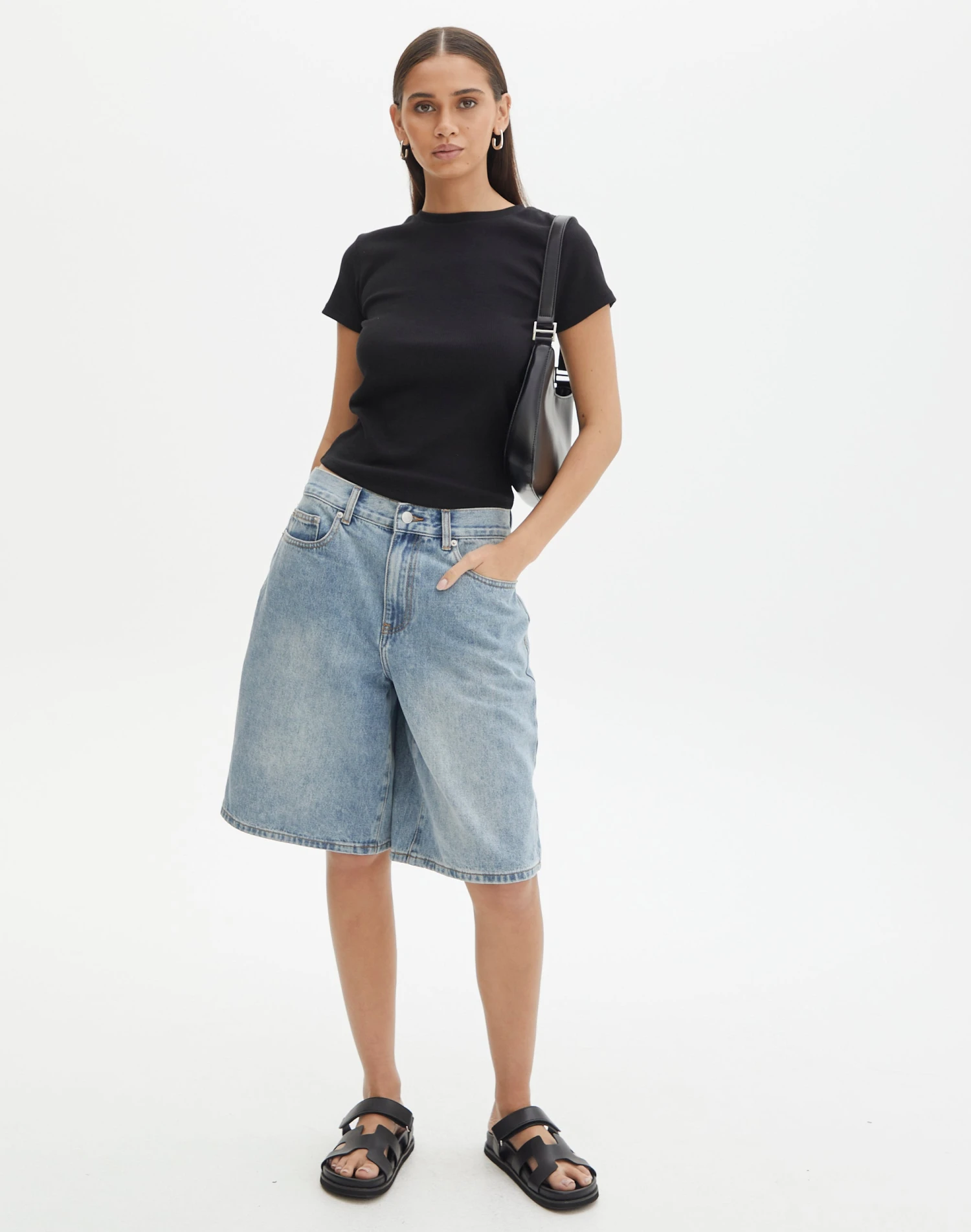 Ribbed Crew Neck Tee 4 Ribbed Crew Neck Tee - Image 2