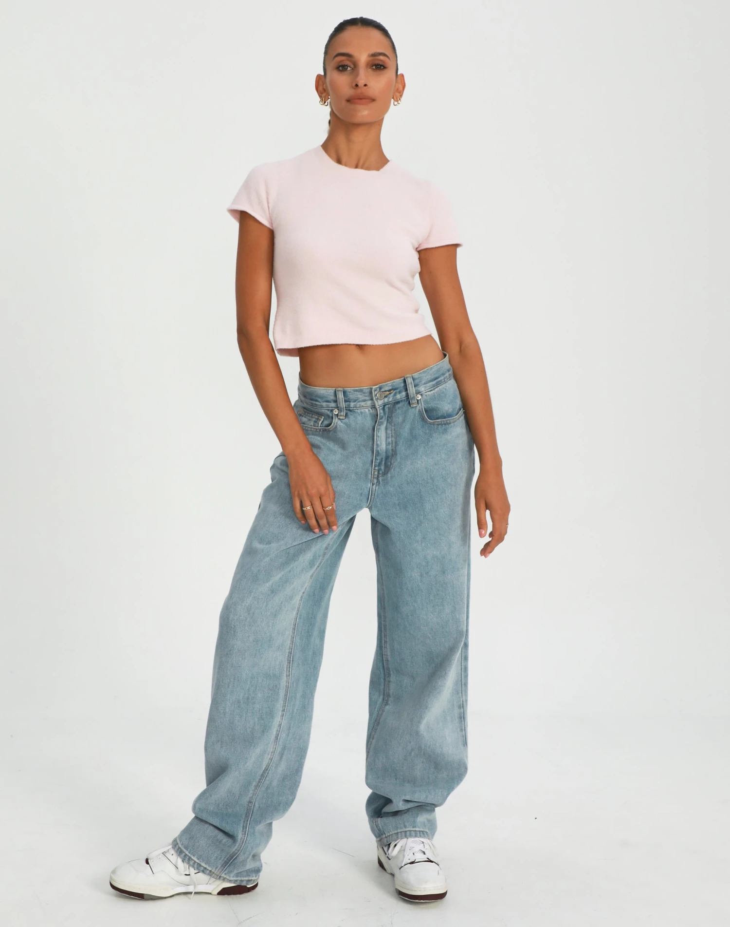 Cropped Cap Sleeve Knit Top 4 Cropped Cap Sleeve Knit Top - Image 2