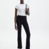 Mid Rise Split Flare Ponte Pant -Everrastyle Shop athena mid rise ponte pant black front pw72377pont 1