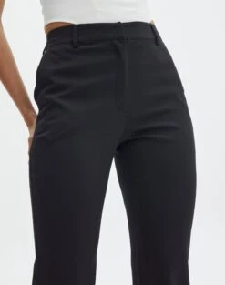 High Waisted Tailored Flare Pants -Everrastyle Shop bali tailored pant black imageback pw120212pln