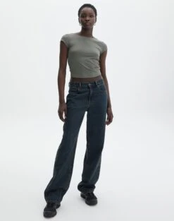 Supersoft Backless Short Sleeve Top 34 Supersoft Backless Short Sleeve Top -Everrastyle Shop bayley backless top cypress detail ts73693pch