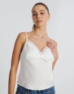 High Waist Relaxed Tailored Pant -Everrastyle Shop benny lace cami milk front bv76113rwas