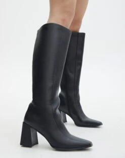 Oversized Blazer -Everrastyle Shop bonnie knee high boot black front sh114512pu 2