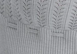 Pointelle Scoop Neck Knit Top -Everrastyle Shop bronty button up long sleeve pale grey marle imagefront kc121640vp