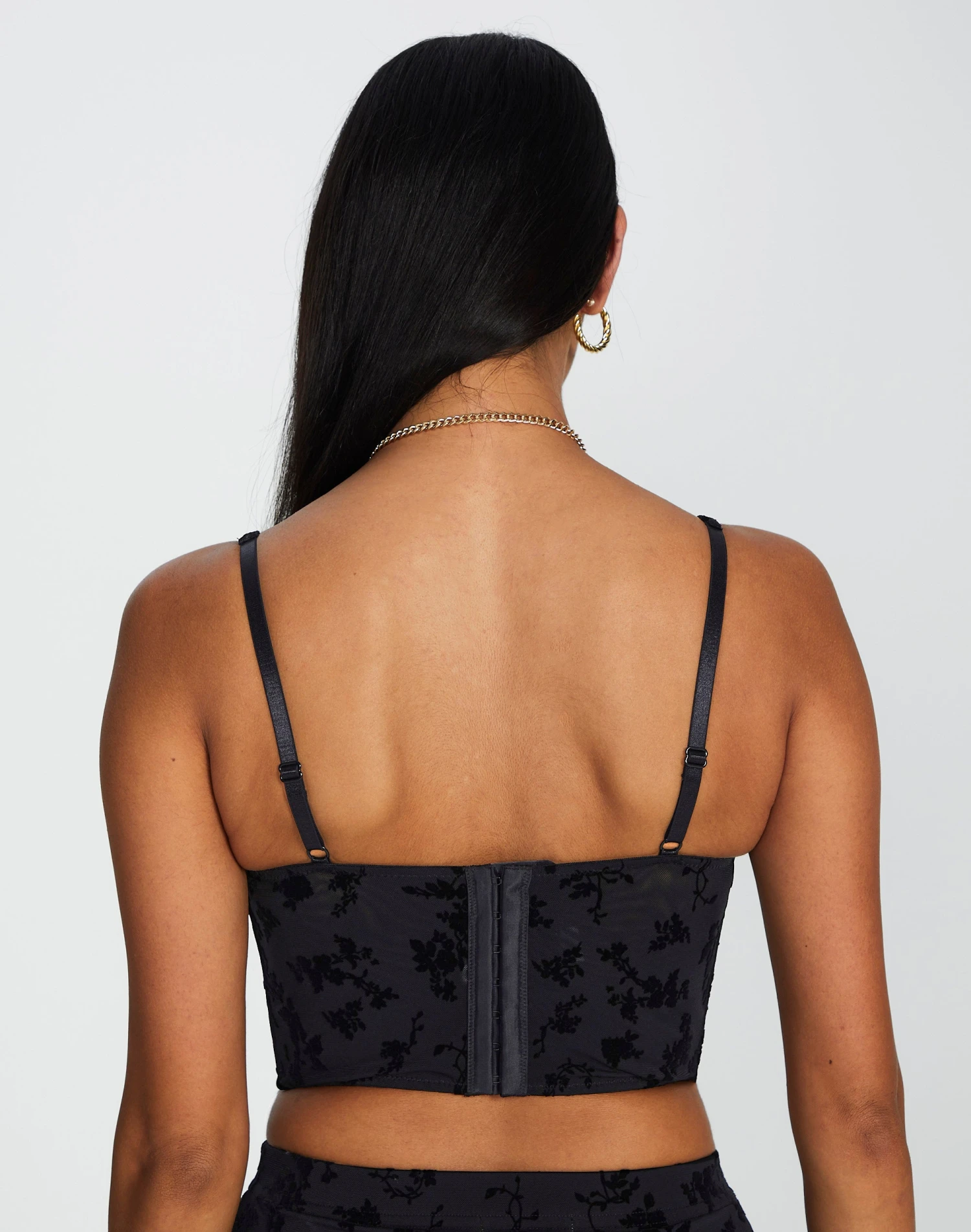 Burnout Hook & Eye Corset Top 5 Burnout Hook & Eye Corset Top - Image 3