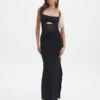 Knit Cut Out Maxi Dress 1 Knit Cut Out Maxi Dress -Everrastyle Shop camilla cut out knit dress black front kd90580knt