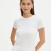Cotton Fitted Tee -Everrastyle Shop cancun cotton tee white front ts121963cot 1