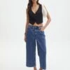 Wide Leg Denim Culottes 2 Wide Leg Denim Culottes -Everrastyle Shop carli long culottes suzy mid wash front jd136909rdnm