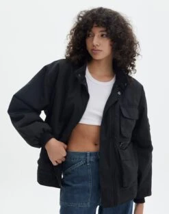 Cropped Puffer Vest 41 Cropped Puffer Vest -Everrastyle Shop carter oversized jacket black front cs107174pln 8