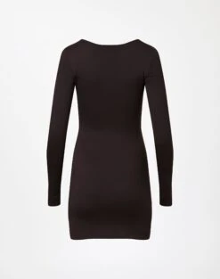 Supersoft Twist Cut Out Long Sleeve Mini Dress -Everrastyle Shop cartia ls cut out mini its soy cute back ds85940pln