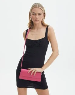 High Rise Pinstripe Flare Ponte Pant -Everrastyle Shop casper classic shoulder bag pinkalicious front bg76168pu 2