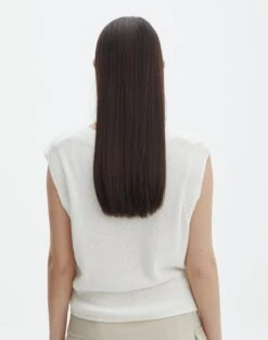 Cropped Knit Vest -Everrastyle Shop clara crop vest milk back kv127341cot