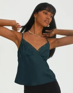 Mesh Frill Split Tie Front Blouse -Everrastyle Shop co benny lace cami ivy league front bv76113rwas 2