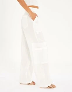 High Rise Wide Leg Cargo Pant 24 High Rise Wide Leg Cargo Pant -Everrastyle Shop co cora cargo pant milk detail pw60273vis