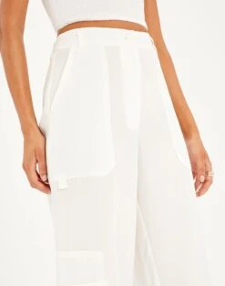 High Rise Wide Leg Cargo Pant 26 High Rise Wide Leg Cargo Pant -Everrastyle Shop co cora cargo pant milk imageback pw60273vis