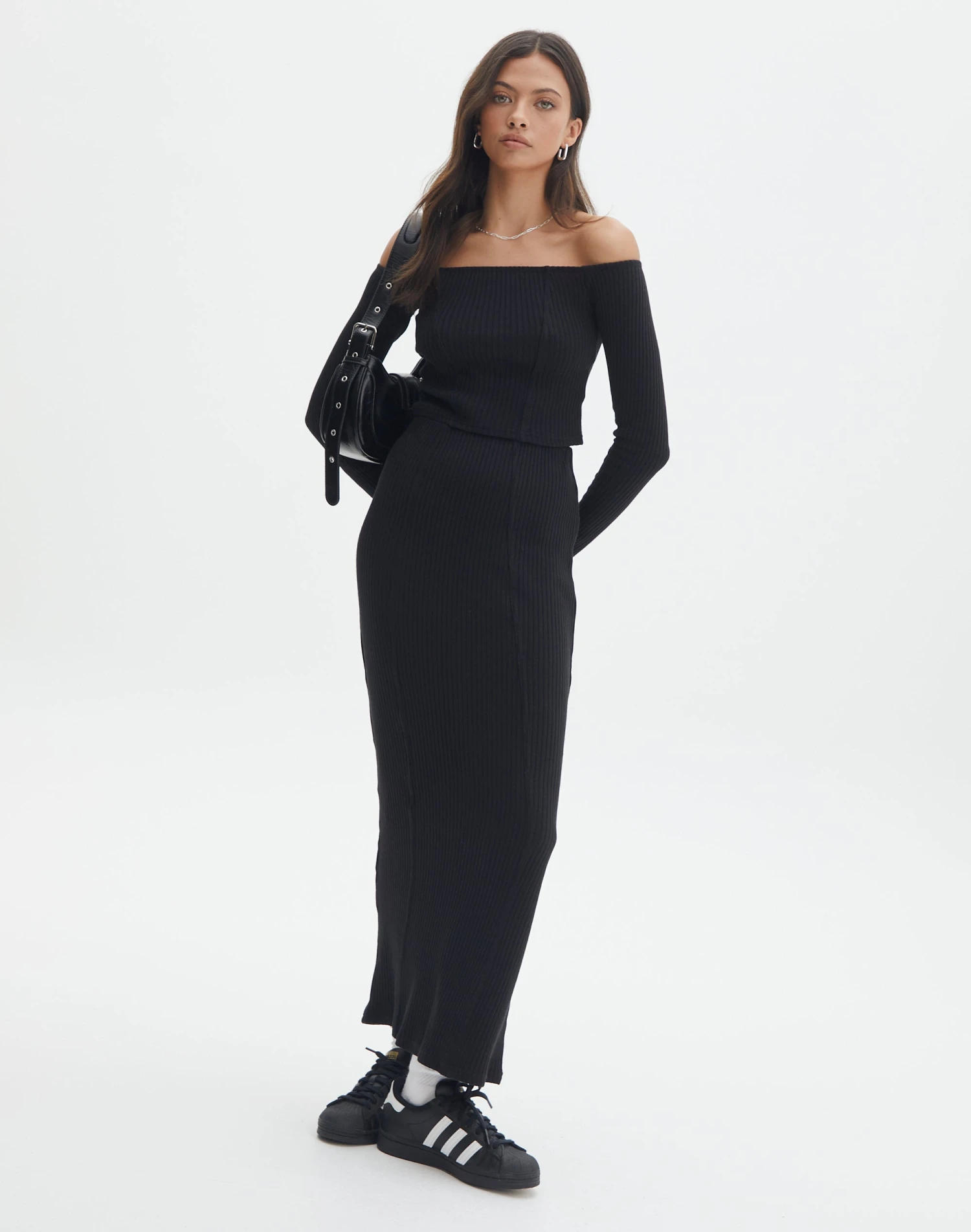 Off Shoulder Flared Long Sleeve Top 4 Off Shoulder Flared Long Sleeve Top - Image 2