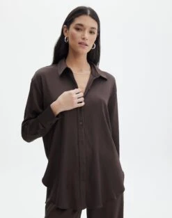 Textured Button Front Shirt -Everrastyle Shop co gloria textured shirt its soy cute front bl127680tex