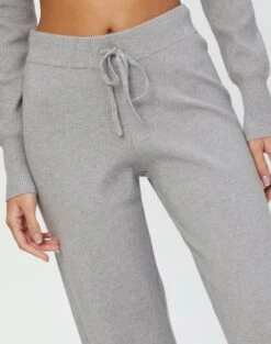 High Rise Wide Leg Knit Pant -Everrastyle Shop co harriet wide leg knit pants pale grey marle imageback pw53795knt