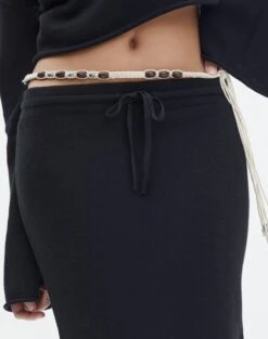 Tie Waist Knit Maxi Skirt 25 Tie Waist Knit Maxi Skirt -Everrastyle Shop co lardee knit tie waist maxi black imageback sl47099knt