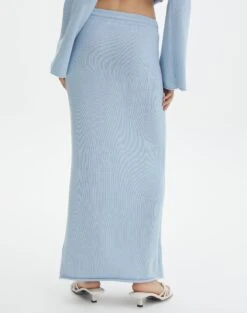 Tie Waist Knit Maxi Skirt 39 Tie Waist Knit Maxi Skirt -Everrastyle Shop co lardee knit tie waist maxi ice cap back sl47099knt