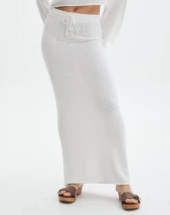 Tie Waist Knit Maxi Skirt 28 Tie Waist Knit Maxi Skirt -Everrastyle Shop co lardee knit tie waist maxi white full sl47099knt