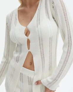 Sheer Ladder Knit Button Up Top 25 Sheer Ladder Knit Button Up Top -Everrastyle Shop co lidia laddered long line bad to the bone imageback kc123985knt