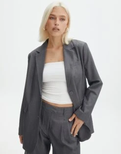 High Rise Wide Leg Cargo Pant 32 High Rise Wide Leg Cargo Pant -Everrastyle Shop co loretta oversized blazer jacket charcoal marle front jw51337zhe 1