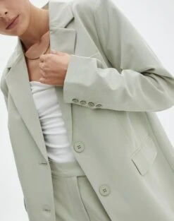 Oversized Blazer -Everrastyle Shop co loretta oversized blazer jacket suit mist imageback jw51337zhe