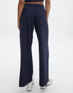 Mid Rise Pinstripe Wide Leg Pant -Everrastyle Shop co loretta pinstripe tailored pant navy pinstripe back pw51730pst