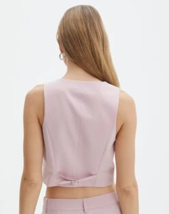 Tailored V Neck Vest -Everrastyle Shop co loretta waistcoat baby suit back bv65137pln