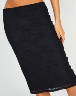 Lace Midi Slip Skirt -Everrastyle Shop co lorna lace midi skirt blackblack imageback sl108106lac