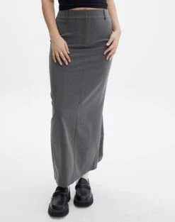 Tailored Maxi Skirt 24 Tailored Maxi Skirt -Everrastyle Shop co mailey suiting maxi skirt charcoal detail sl101473mar