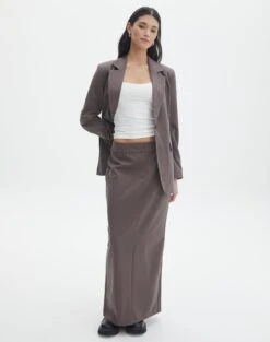 Belted High Waist Pleated Mini Skirt -Everrastyle Shop co mailey suiting maxi skirt irish coffee front sl101473mar