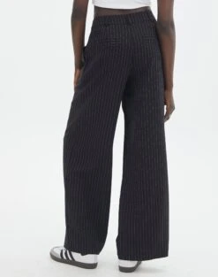 Wide Leg Pinstipe Tailored Pant -Everrastyle Shop co marly pinstripe tailored pant black pinstripe back pw71767stp