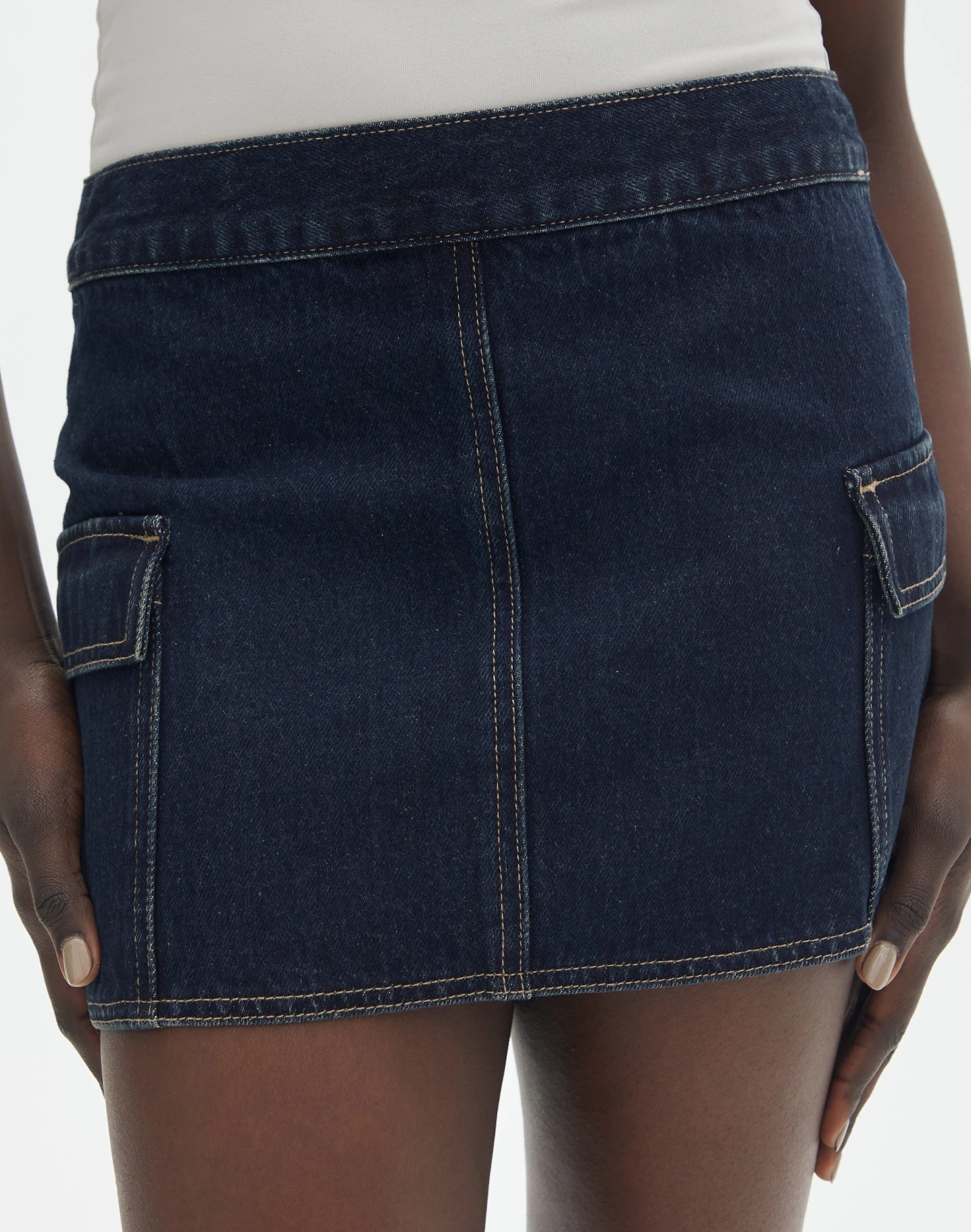 Cargo Denim Mini Skirt 5 Cargo Denim Mini Skirt - Image 3