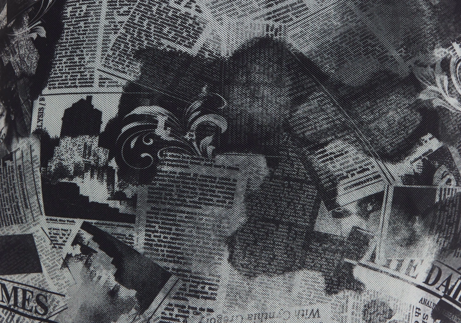 Print Mesh Mini Skirt 7 Print Mesh Mini Skirt - Image 5