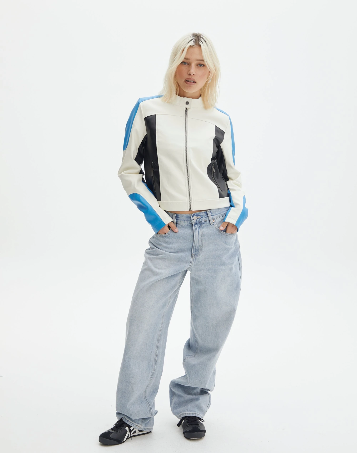 Faux Leather Long Sleeve Jacket 9 Faux Leather Long Sleeve Jacket - Image 7