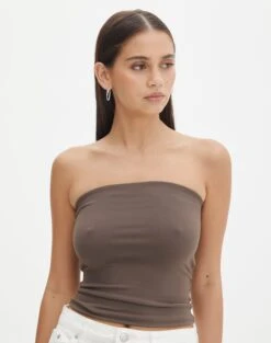 Linen Blend Tie Waist Pants -Everrastyle Shop co minka boob tube irish coffee front tv121046pch