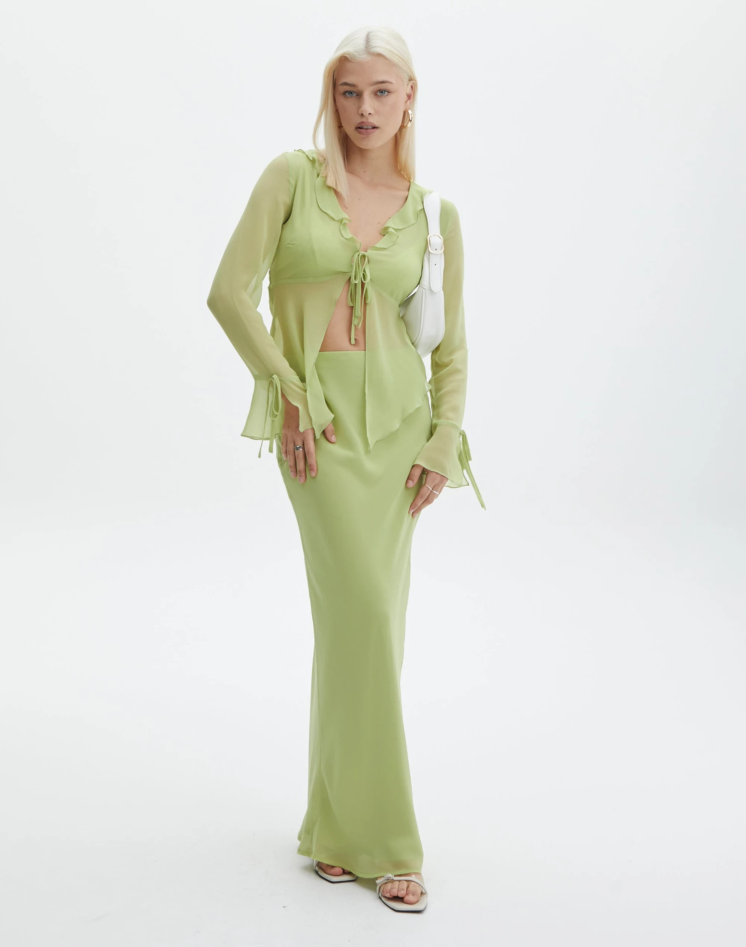 Low Rise Maxi Slip Skirt 3 Low Rise Maxi Slip Skirt