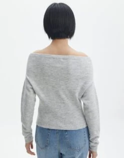 Off The Shoulder Bardot Knit Top 29 Off The Shoulder Bardot Knit Top -Everrastyle Shop co skylar off shoulder relaxed knit grey marle back kl110792knt