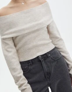 Off The Shoulder Bardot Knit Top 25 Off The Shoulder Bardot Knit Top -Everrastyle Shop co skylar off shoulder relaxed knit take a shelfie imageback kl110792knt