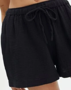 Muslin Cotton Shorts 25 Muslin Cotton Shorts -Everrastyle Shop co snoop tie waist muslin short black imageback sw125080mus