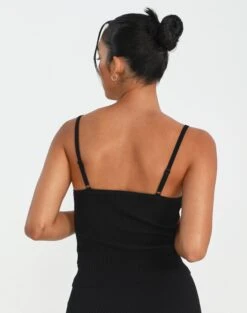 Cut Out Ribbed Knit Top -Everrastyle Shop co sonita cut out top black back kv89658vn