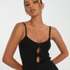 Cut Out Ribbed Knit Top 2 Cut Out Ribbed Knit Top -Everrastyle Shop co sonita cut out top black front kv89658vn