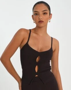 Oversized Quarter Zip Sweater -Everrastyle Shop co sonita cut out top its soy cute front kv89658vn 2